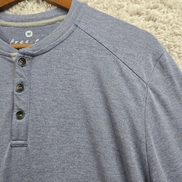 Free Fly Henley Shirt Mens Medium Bamboo Long Sleeve Pullover Performance - Picture 3 of 11